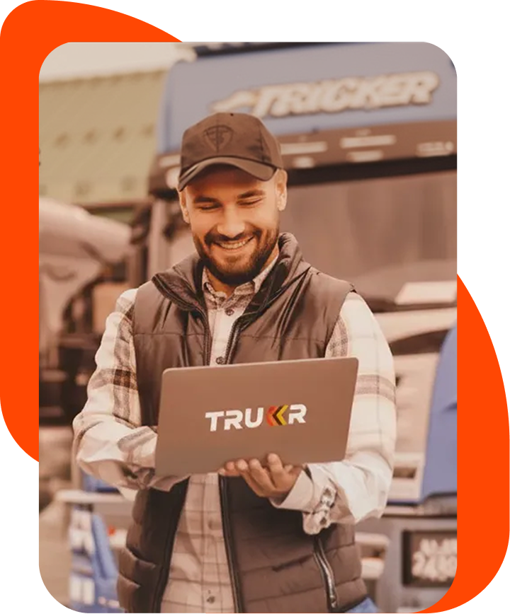 Business executive monitoring real-time logistics dashboard