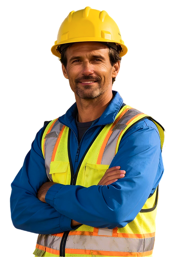 Illustration of a logistics worker handling cargo safely